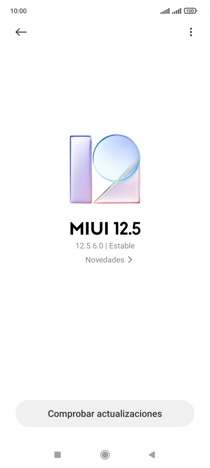 Pulsa Comprobar actualizaciones. Si hay una versión de software nueva disponible, aparecerá ahora en la pantalla. Sigue las indicaciones de la pantalla para actualizar el software del teléfono. Pulsa Comprobar actualizaciones. Si hay una versión de software nueva disponible, aparecerá ahora en la pantalla. Sigue las indicaciones de la pantalla para actualizar el software del teléfono.