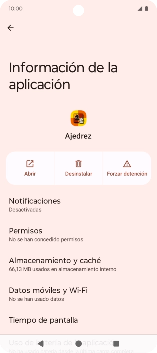 Pulsa Almacenamiento y caché. Pulsa Almacenamiento y caché.