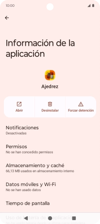 Pulsa Almacenamiento y caché. Pulsa Almacenamiento y caché.