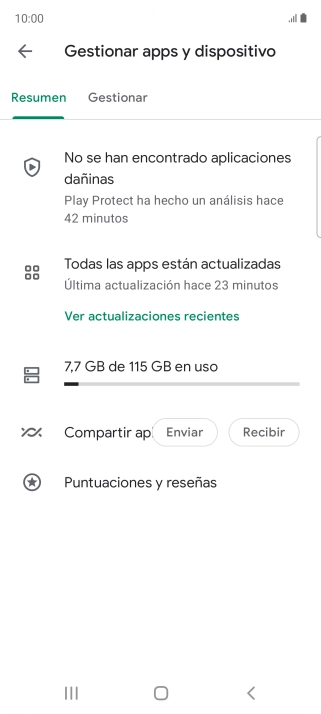 Pulsa Gestionar. Pulsa Gestionar.
