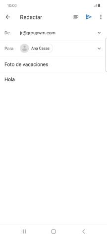 Pulsa el icono de anexos. Pulsa el icono de anexos.