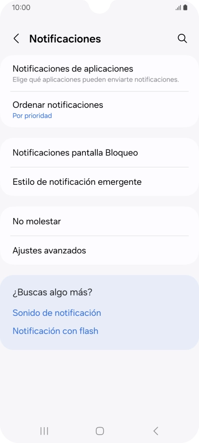 Pulsa Notificaciones de aplicaciones. Pulsa Notificaciones de aplicaciones.
