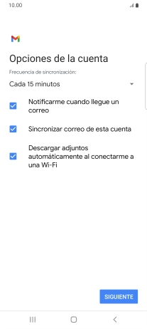 Si aparece en la pantalla esta imagen, tu cuenta de correo electrónico ha sido reconocida y configurada automáticamente. Sigue las indicaciones de la pantalla para introducir más información y terminar la configuración. Si aparece en la pantalla esta imagen, tu cuenta de correo electrónico ha sido reconocida y configurada automáticamente. Sigue las indicaciones de la pantalla para introducir más información y terminar la configuración.
