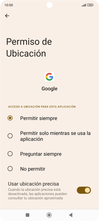 Pulsa el ajuste deseado. Pulsa el ajuste deseado.