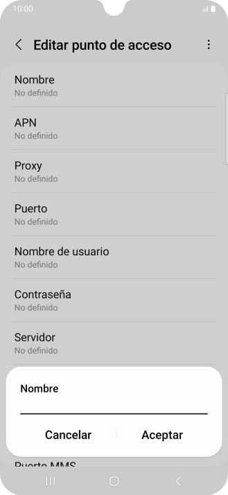 Introduce Vodafone Internet y pulsa Aceptar. Introduce Vodafone Internet y pulsa Aceptar.