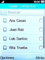 Pulsa la tecla de selección izquierda. Pulsa la tecla de selección izquierda.