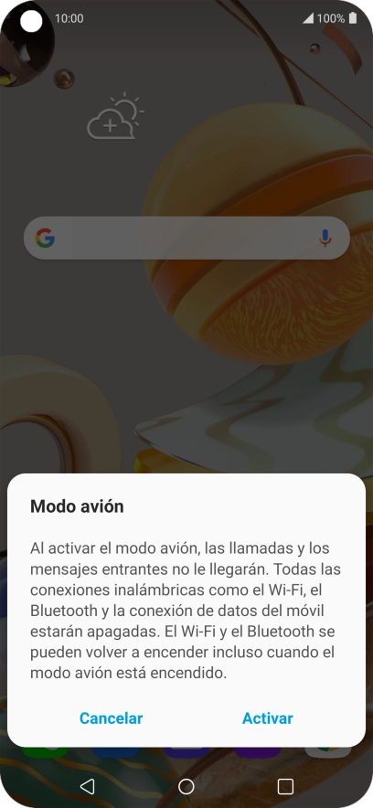 Si activas la función, pulsa Activar. Si activas la función, pulsa Activar.