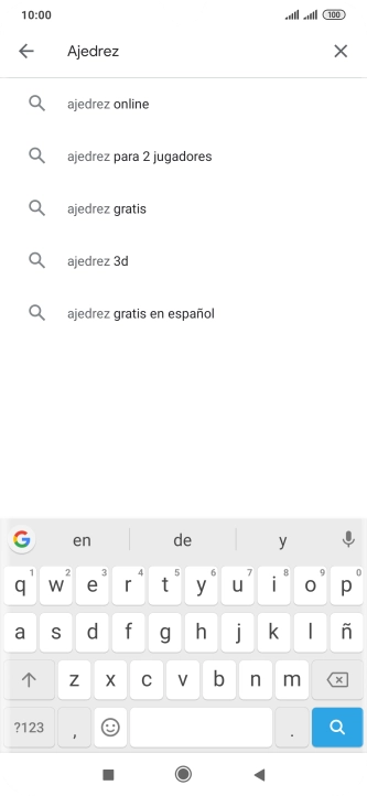 Introduce el nombre del tema o de la app y pulsa el icono de búsqueda. Introduce el nombre del tema o de la app y pulsa el icono de búsqueda.