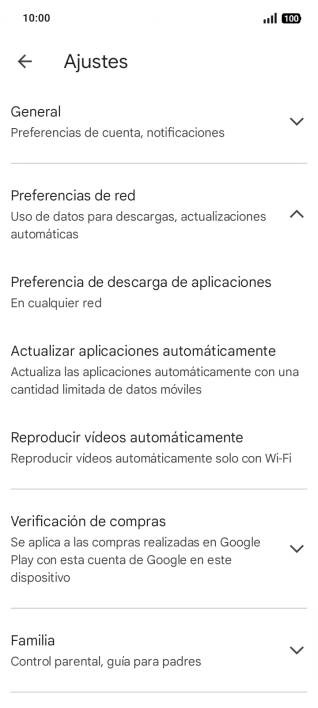 Pulsa Actualizar aplicaciones automáticamente. Pulsa Actualizar aplicaciones automáticamente.