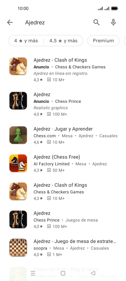 Pulsa la app deseada. Pulsa la app deseada.