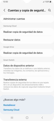Pulsa Administrar cuentas. Pulsa Administrar cuentas.