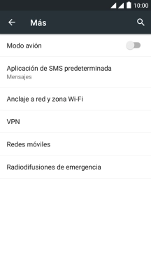 Pulsa Redes móviles.