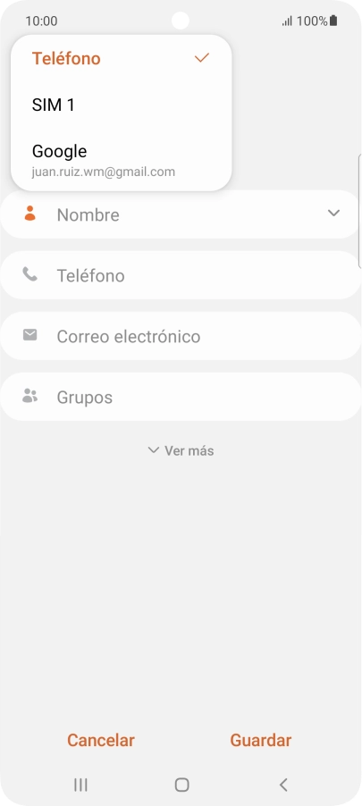 Pulsa Teléfono.