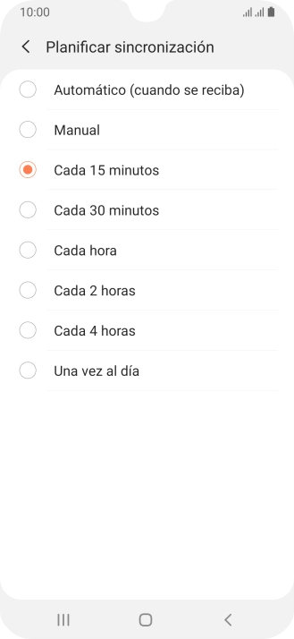 Pulsa el ajuste deseado. Pulsa el ajuste deseado.