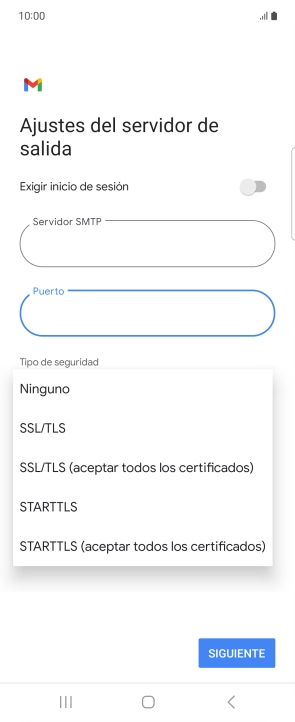 Pulsa SSL/TLS.