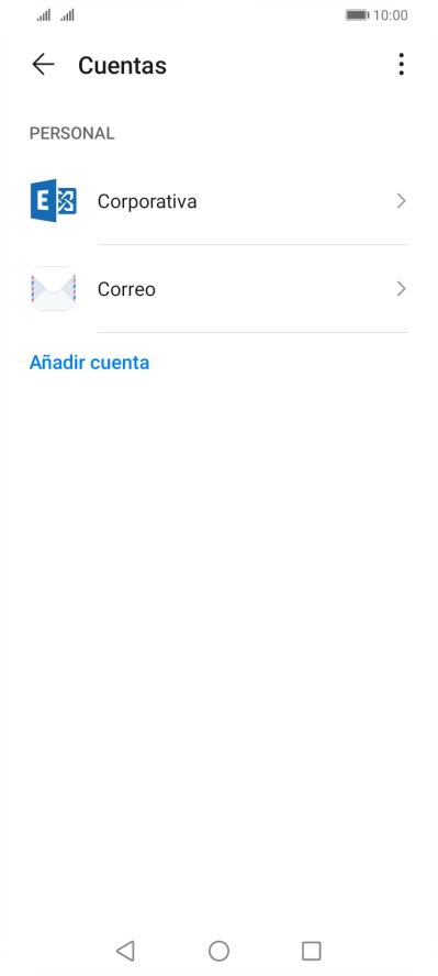 Pulsa el tipo de cuenta deseado. Pulsa el tipo de cuenta deseado.