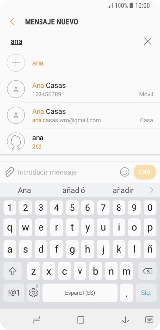 Pulsa el contacto deseado. Pulsa el contacto deseado.