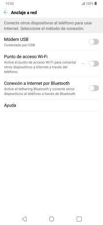 Pulsa Punto de acceso Wi-Fi. Pulsa Punto de acceso Wi-Fi.