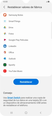 Pulsa Restablecer. Pulsa Restablecer.