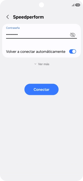 Introduce la contraseña de la red wifi y pulsa Conectar. Introduce la contraseña de la red wifi y pulsa Conectar.