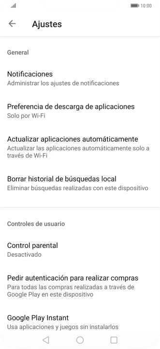 Pulsa Actualizar aplicaciones automáticamente.. Pulsa Actualizar aplicaciones automáticamente..