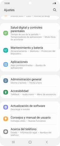 Pulsa Actualización de software.