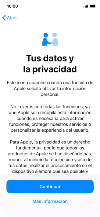 Pulsa Continuar.
