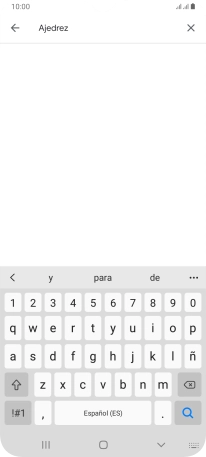 Introduce el nombre del tema o de la app y pulsa el icono de búsqueda. Introduce el nombre del tema o de la app y pulsa el icono de búsqueda.