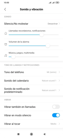 Pulsa Tono del teléfono. Pulsa Tono del teléfono.