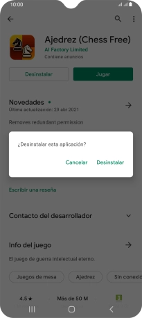 Pulsa Desinstalar. Pulsa Desinstalar.