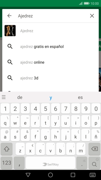 Introduce el nombre del tema o de la app y pulsa el icono de búsqueda. Introduce el nombre del tema o de la app y pulsa el icono de búsqueda.