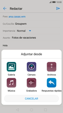 Pulsa Archivos y desplázate a la carpeta deseada. Pulsa Archivos y desplázate a la carpeta deseada.