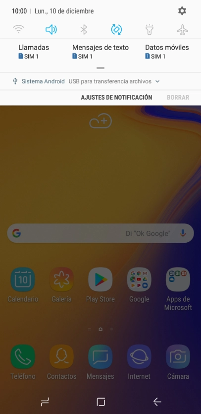 Pulsa el icono de conexiones.
