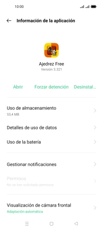 Pulsa Uso de almacenamiento. Pulsa Uso de almacenamiento.