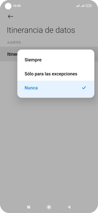 Pulsa el ajuste deseado para activar o desactivar la función. Pulsa el ajuste deseado para activar o desactivar la función.