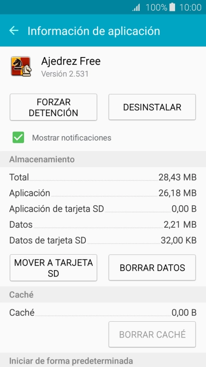 Pulsa la tecla de inicio para terminar y regresar a la pantalla de inicio.