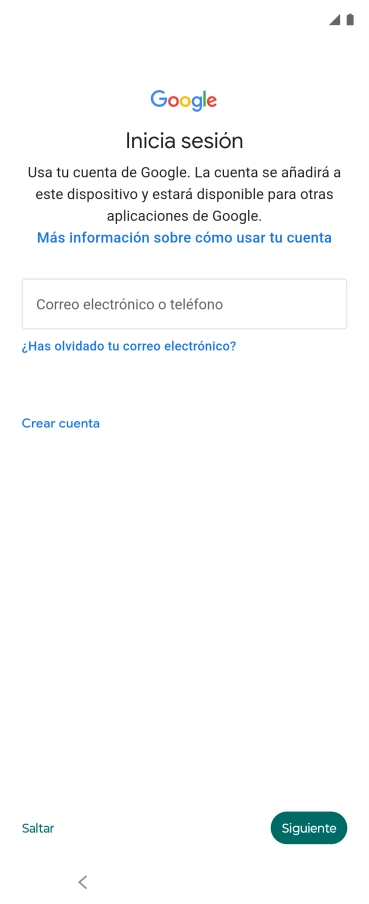 Sigue las indicaciones de la pantalla para terminar la activación. Sigue las indicaciones de la pantalla para terminar la activación.