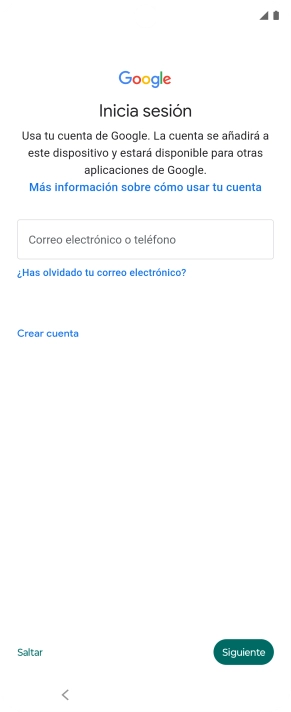 Sigue las indicaciones de la pantalla para terminar la activación. Sigue las indicaciones de la pantalla para terminar la activación.