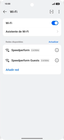 Pulsa Asistente de Wi-Fi. Pulsa Asistente de Wi-Fi.