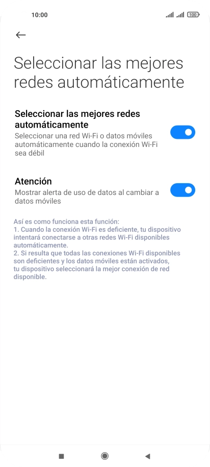 Pulsa el indicador junto a 
