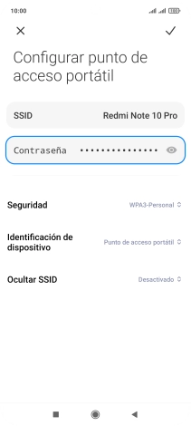 Pulsa el icono de guardar.
