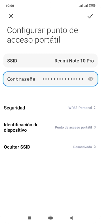 Pulsa el icono de guardar.