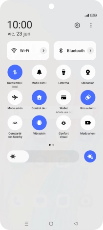 Pulsa el icono de ajustes. Pulsa el icono de ajustes.