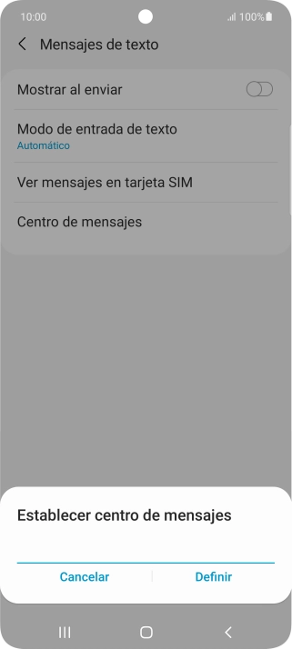 Introduce +34607003110 y pulsa Definir. Introduce +34607003110 y pulsa Definir.