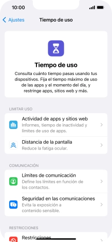 Pulsa Seguridad en las comunicaciones.