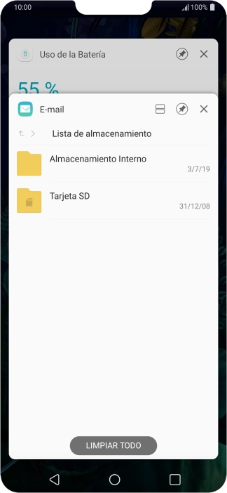Para cerrar una sola aplicación en ejecución, desliza el dedo hacia la derecha sobre la aplicación deseada. Para cerrar una sola aplicación en ejecución, desliza el dedo hacia la derecha sobre la aplicación deseada.