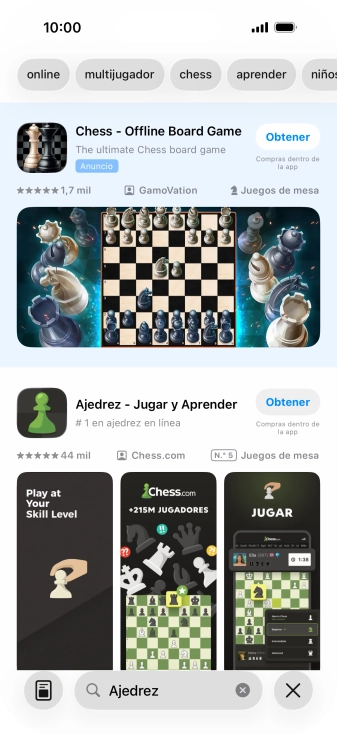 Pulsa la app deseada. Pulsa la app deseada.
