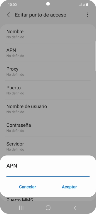 Introduce airtelwap.es y pulsa Aceptar. Introduce airtelwap.es y pulsa Aceptar.