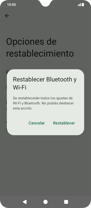 Pulsa Restablecer. Pulsa Restablecer.