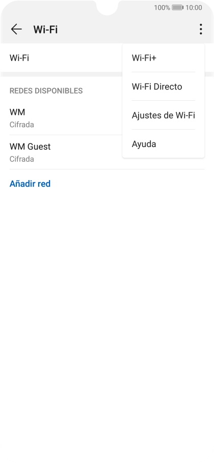 Pulsa Wi-Fi+.